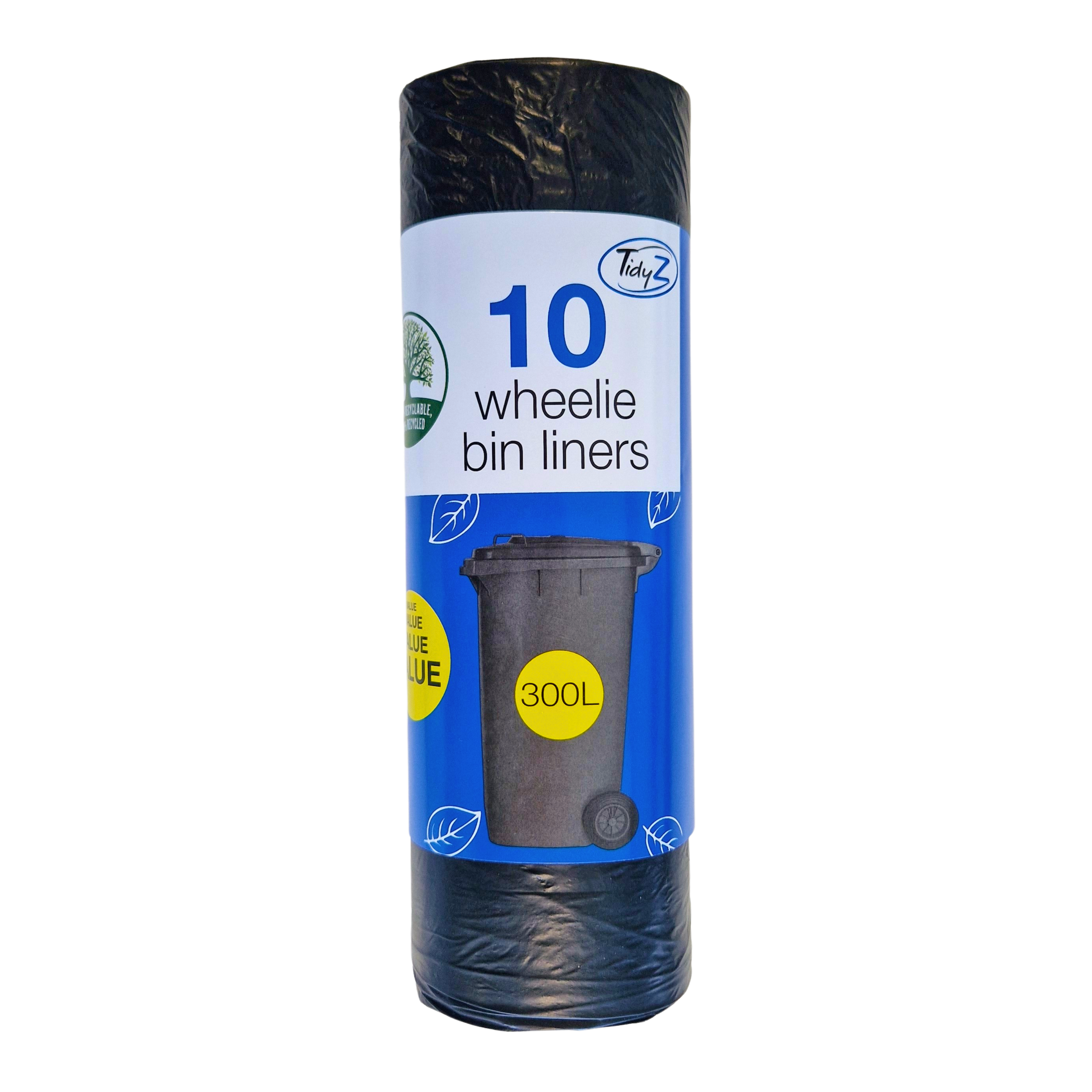 10 Wheelie Bin Liners 300L