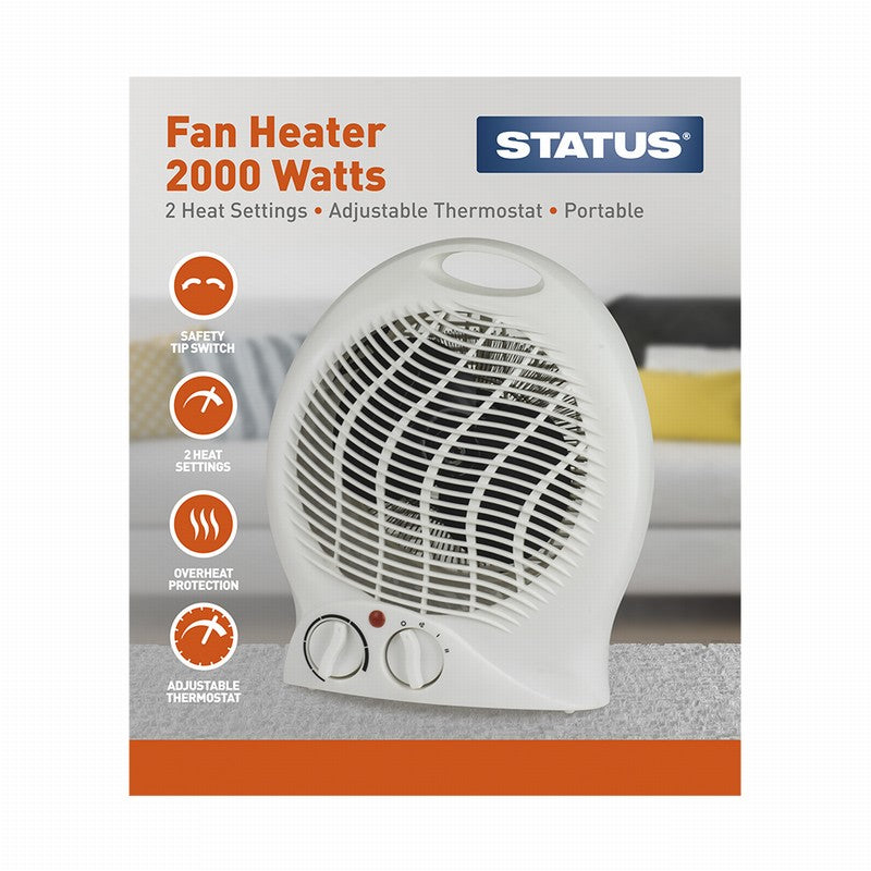 Status 2KW Upright Fan Heater