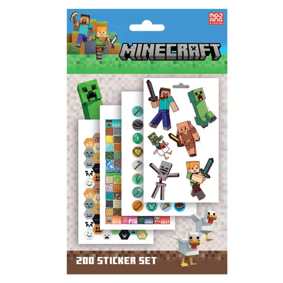 Minecraft 200 Sticker Set