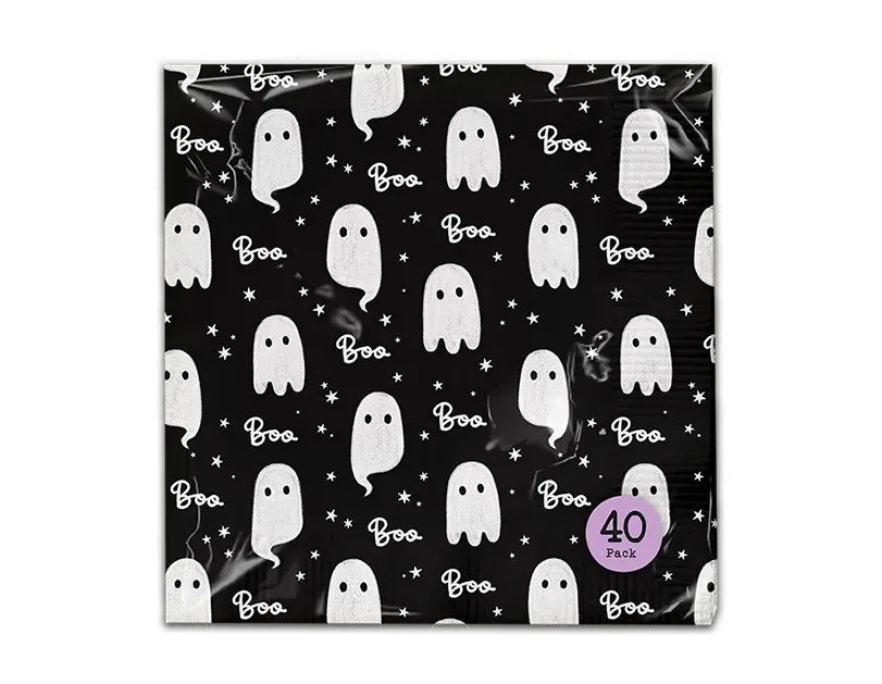3 Ply Ghost Napkins 40pk
