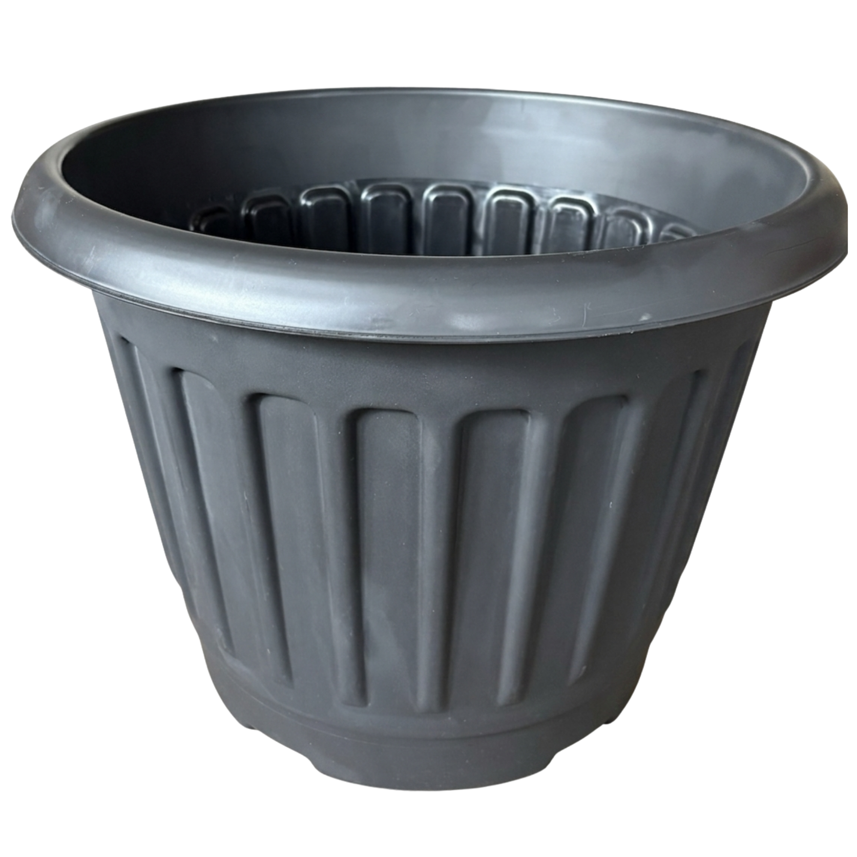 50cm Round Planter Black