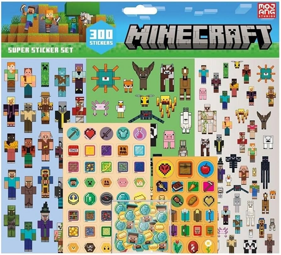 Minecraft 300pc Super Sticker Set