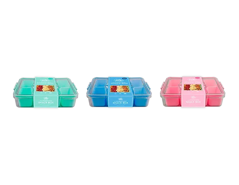8 Compartment Snack Box With Handle