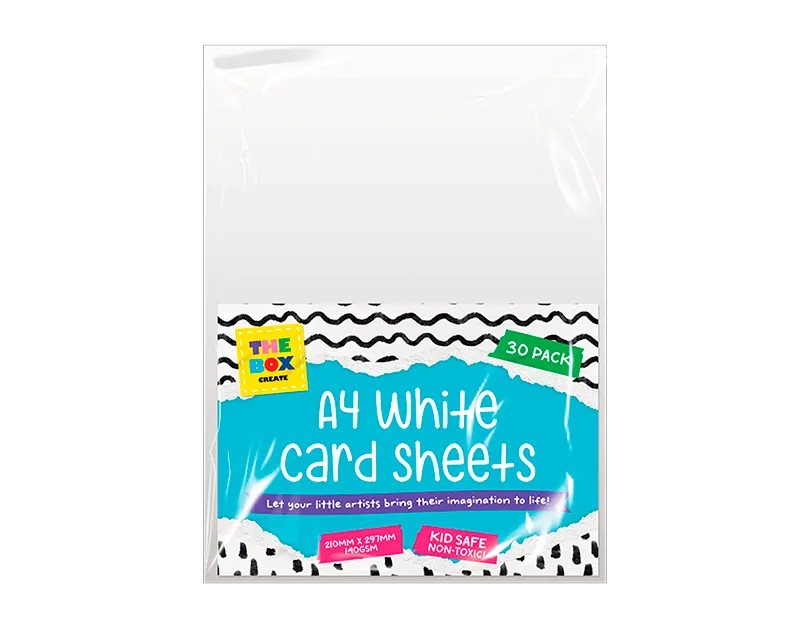 A4 White Card Sheets 30pk
