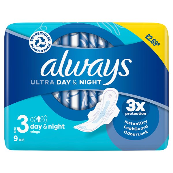 Always Ultra Day & Night with Wings 9pk