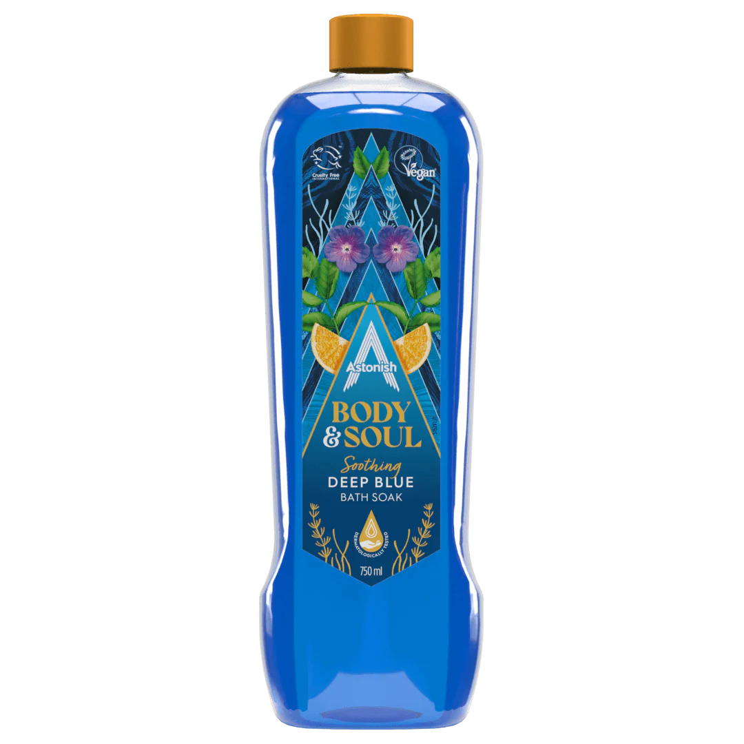 Astonish Body & Soul Deep Blue Bath Soak 750ml