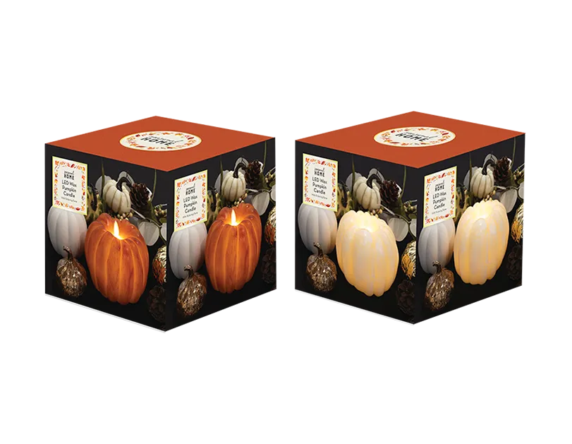 Autumn LED Wax Pumpkin Candle
