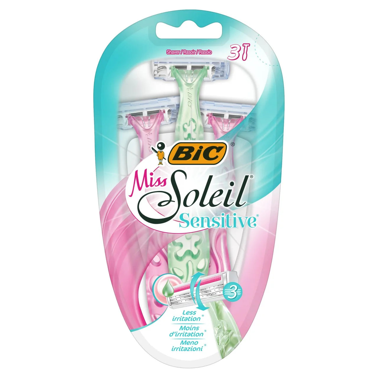 BIC Miss Soleil Sensitive Razors 4pk