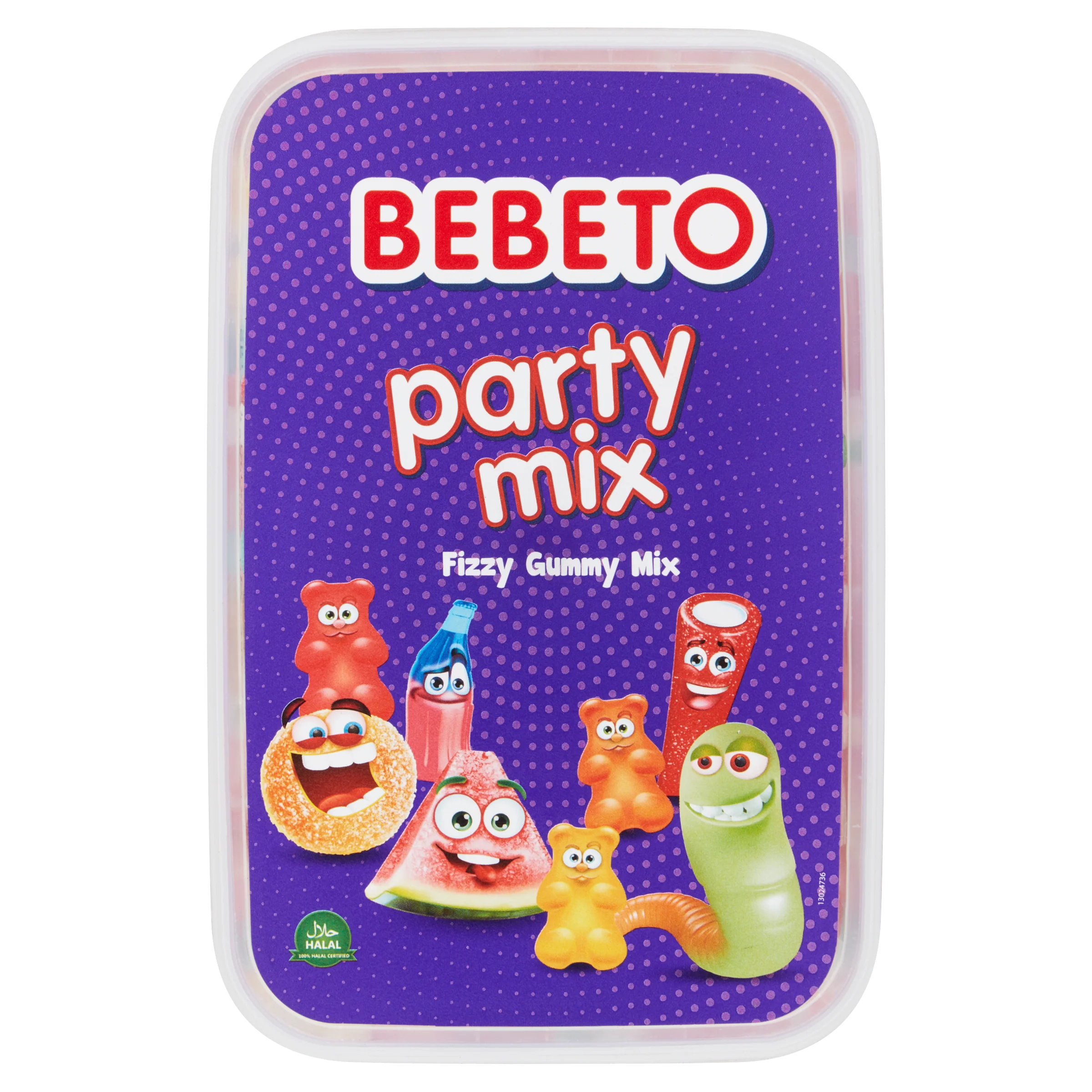 Bebeto Fizzy Gummy Party Mix Tub 400g