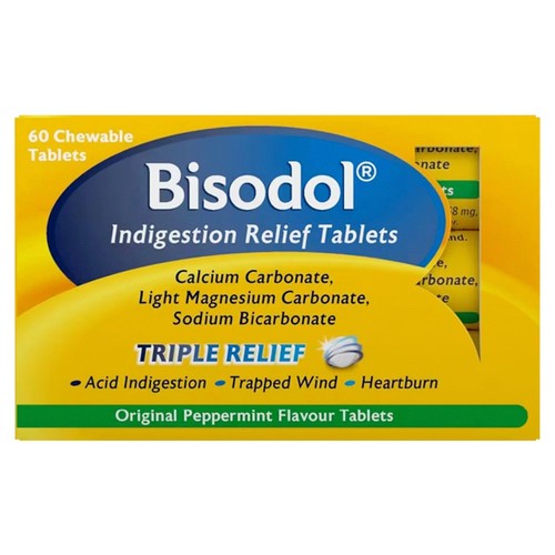 Bisodol Indigestion Relief Tablets 60pk