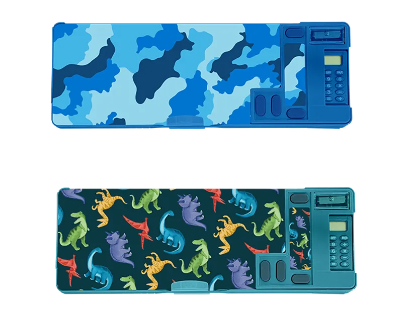 Boys Multifunctional Pencil Case Dinosaur / Camo