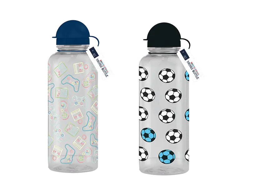 Boys Printed Drinks Bottle Football / Gaming 600ml