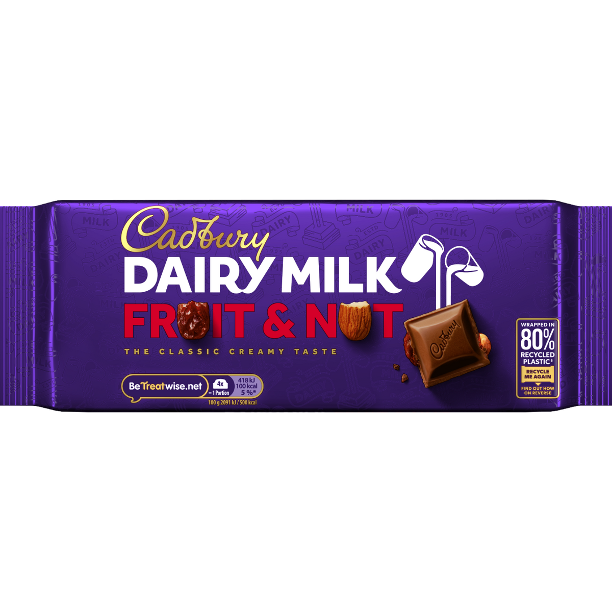 Cadbury Dairy Milk Fruit & Nut Chocolate Bar 180g