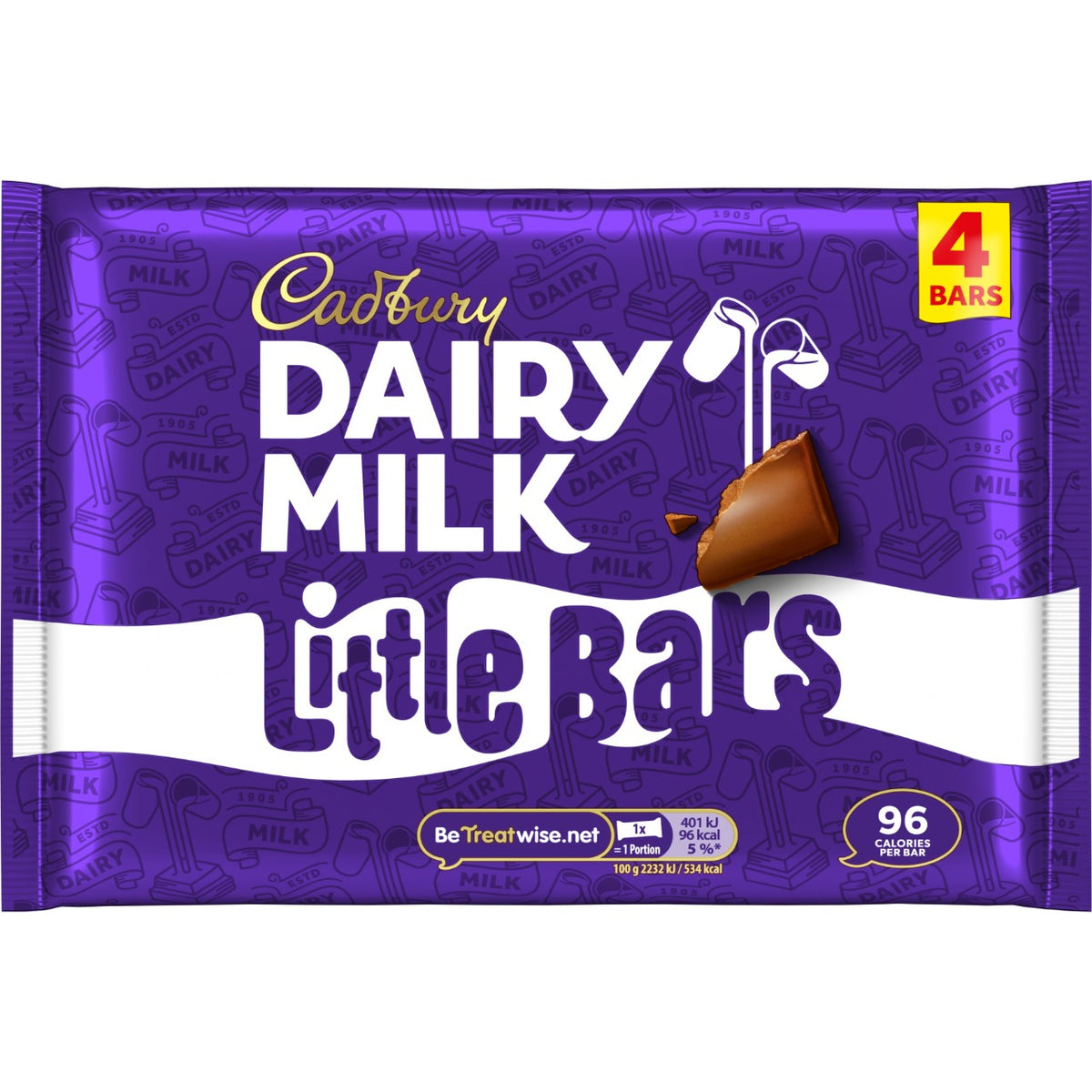 Cadbury Dairy Milk Little Bar 4pk 72g