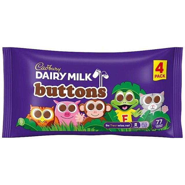 Cadbury Dairy Milk Buttons 4pk 57.6g