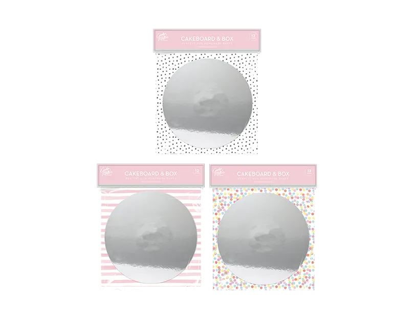 Three gray bath bombs in packaging on a white background