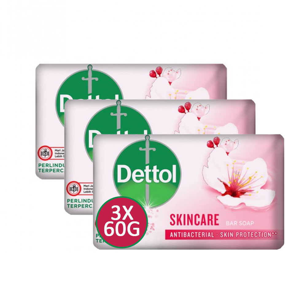 Dettol Soap Skincare 60g 3pk