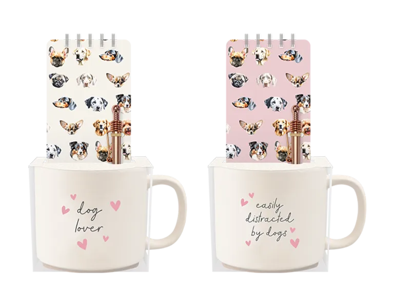 Dog Lover Mug & Notebook Set