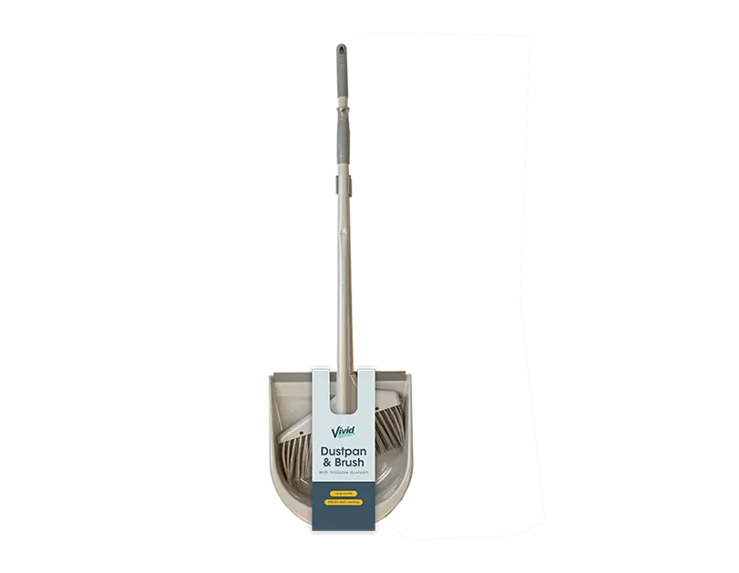 Vivid Foldable Dustpan & Brush