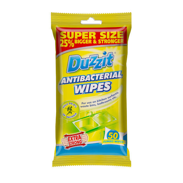 Duzzit Anti Bacterial Wipes 50pk