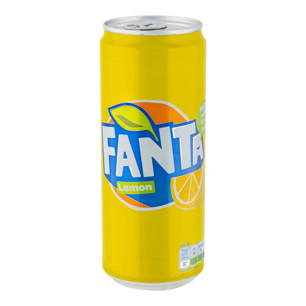 Fanta Lemon Slim Can 330ml