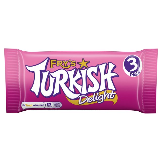 Fry's Turkish Delight Chocolate Bar 3pk 153g