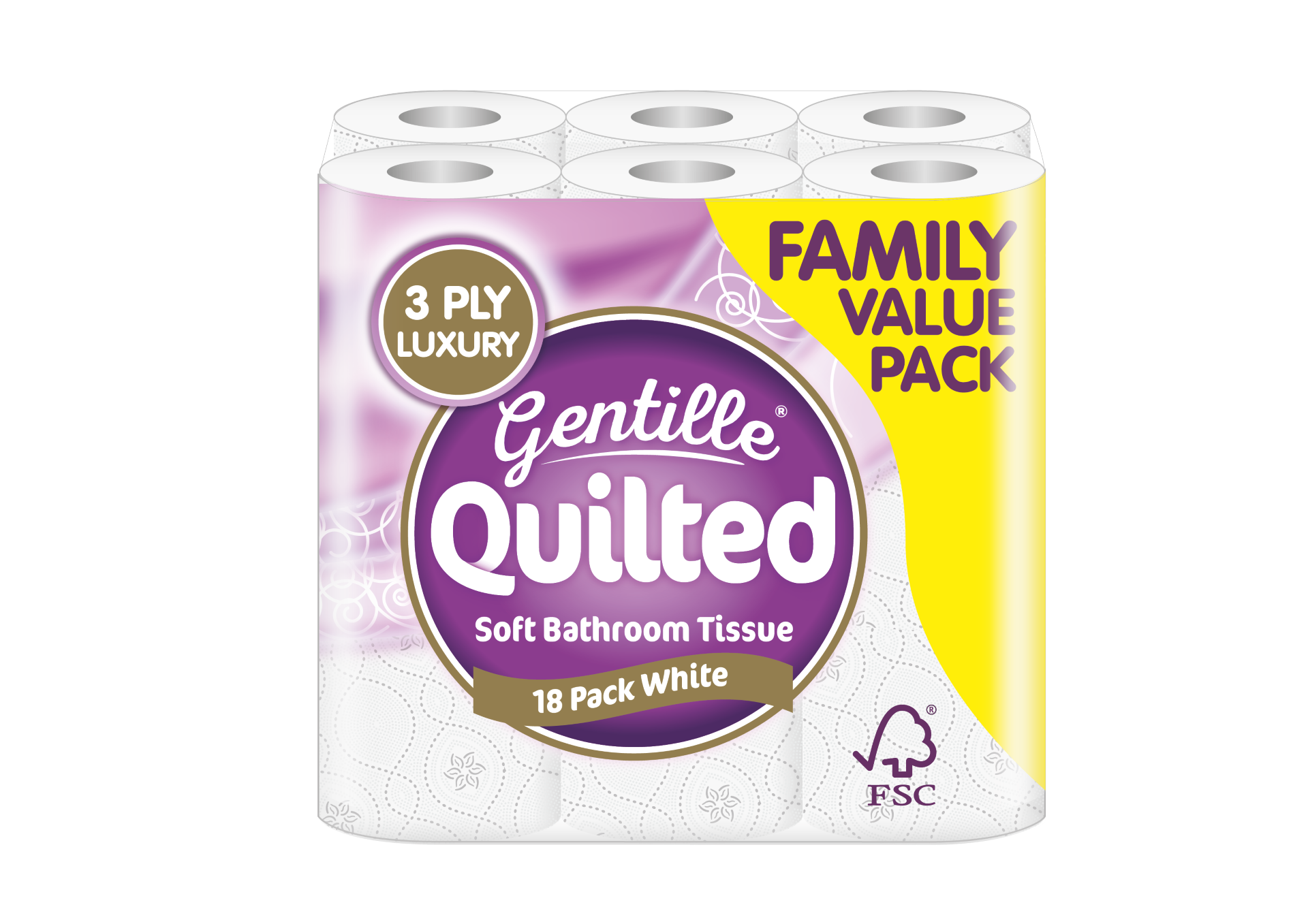 Gentille Quilted 3ply 18pk