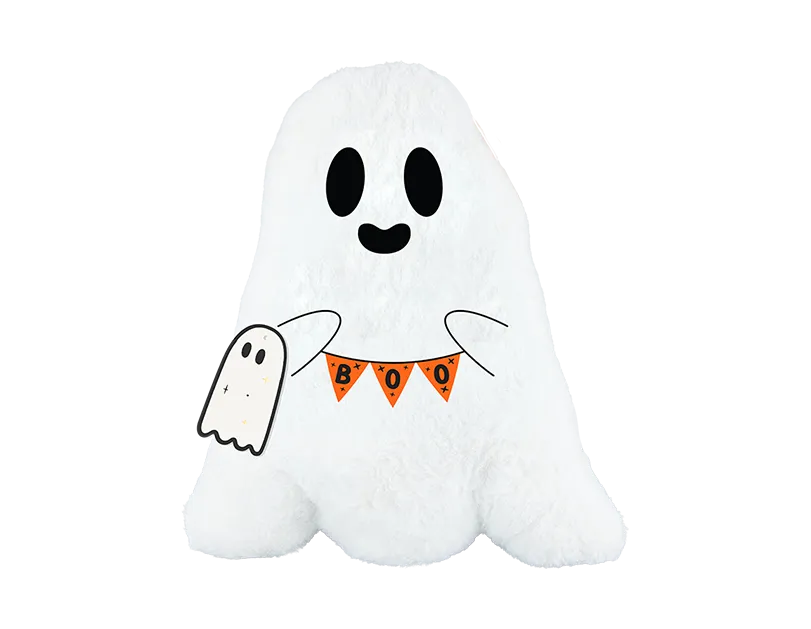 Ghost Cushion with Embroidered Detail 43cm