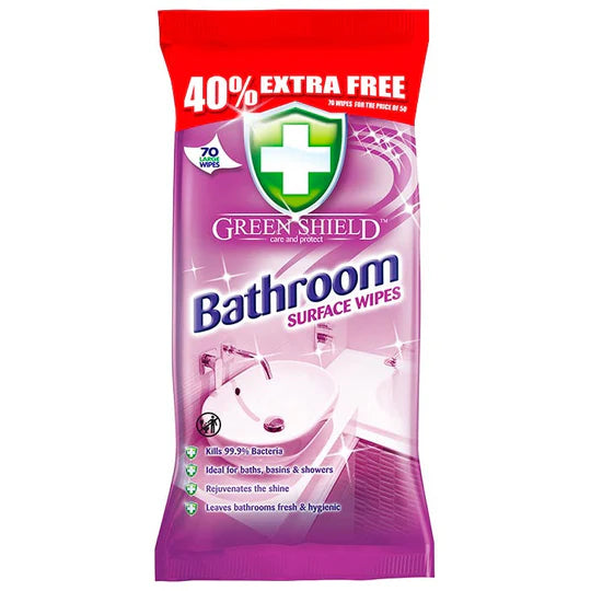Greenshield Bathroom Wipes 70pk