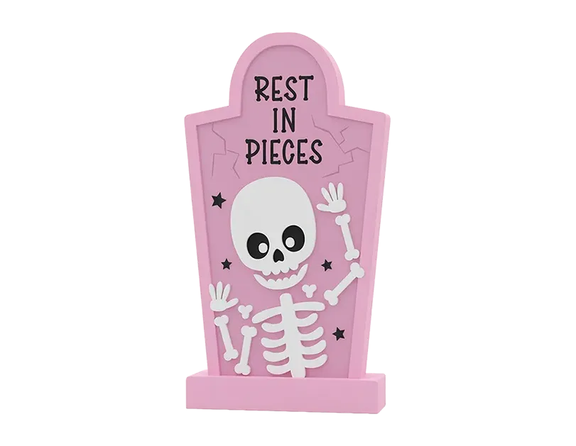 Halloween Cute Character Tomb Stones