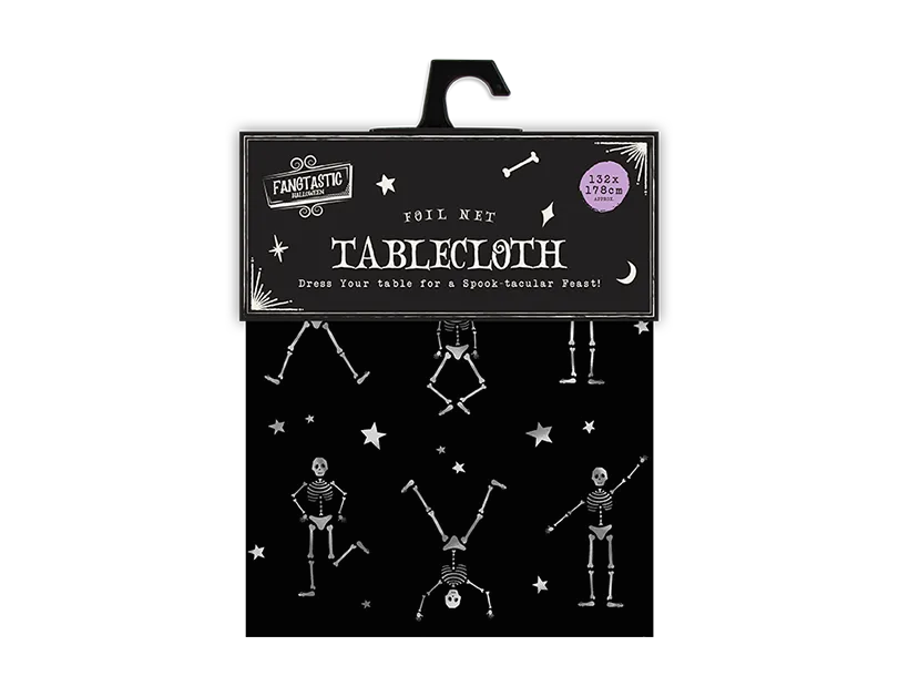 Halloween Foil Net Tablecloth 132x178cm