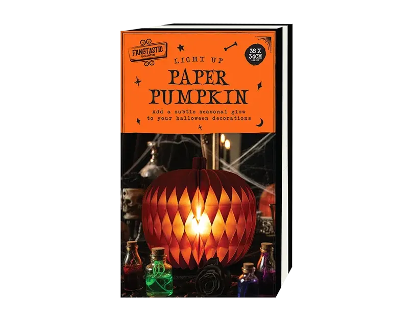 Light Up Paper Pumpkin