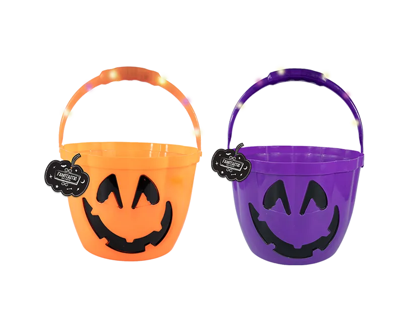 Halloween Light Up Treat Bucket