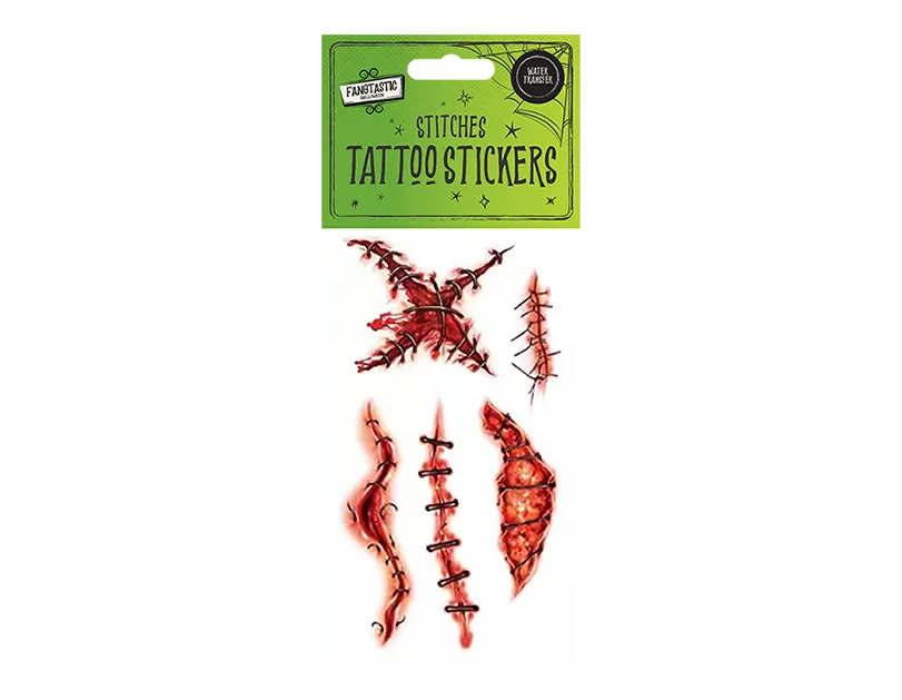 Halloween Stitches Tattoo Stickers