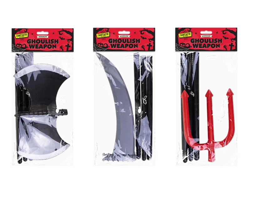 Halloween Ghoulish Weapons - Trident / Axe / Scythe