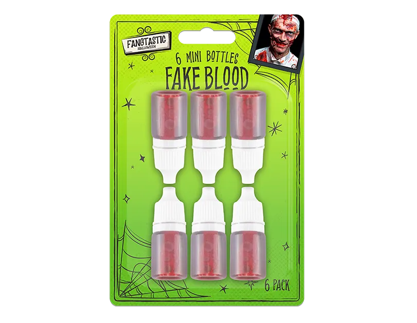 Halloween Blood Drop Mini Bottles 6pk