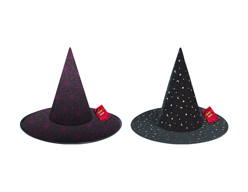 Halloween Printed Witches Hat