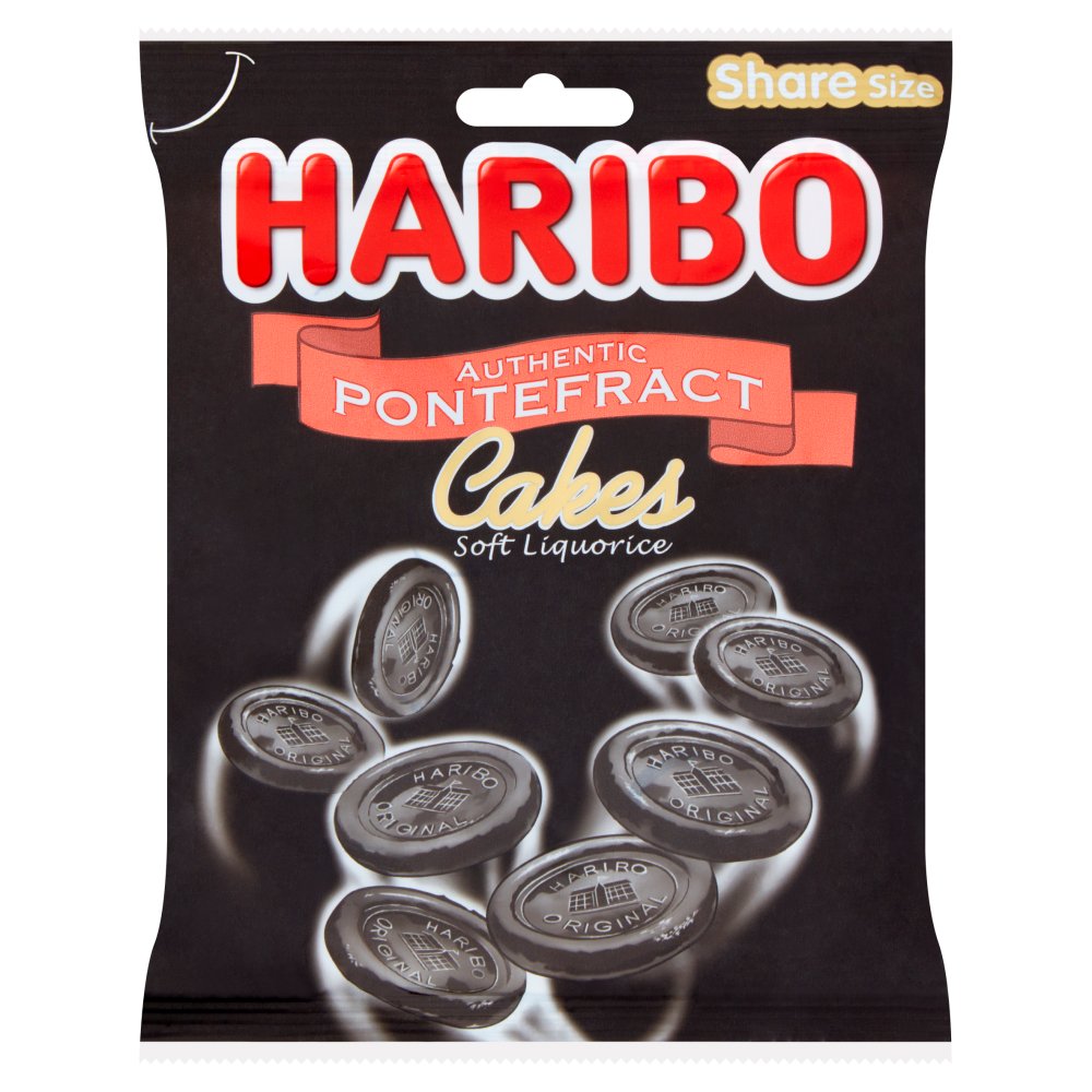 Haribo Soft Liquorice Pontefract Cakes 160g