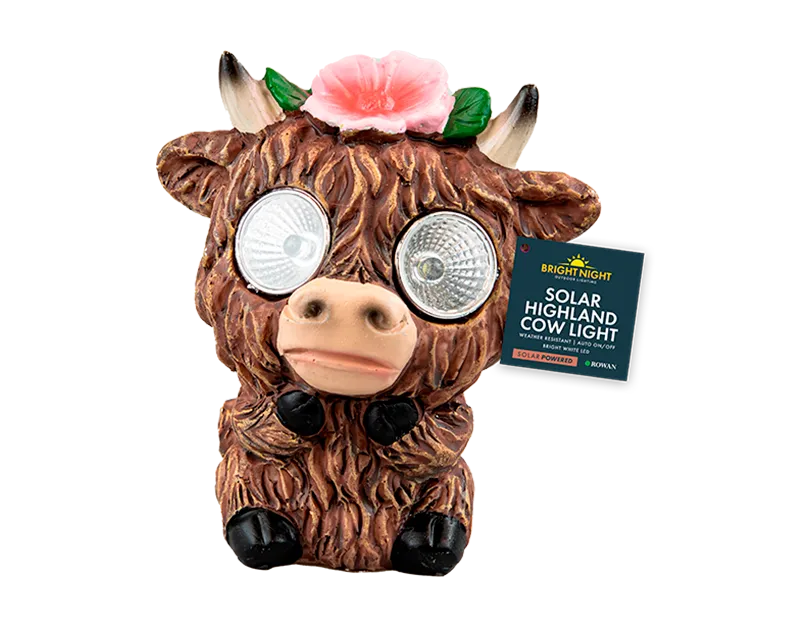 Highland Cow Solar Light 10cm