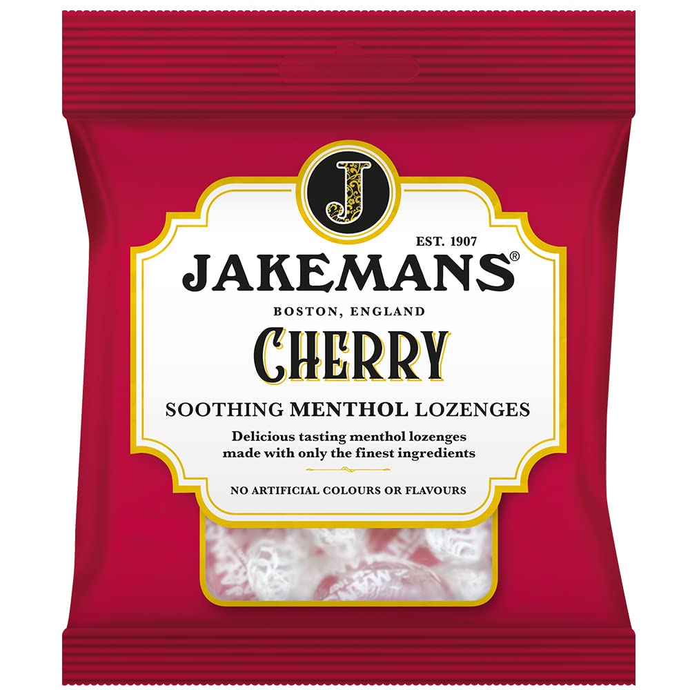 Jakemans Soothing Menthol Lozenges Cherry 73g