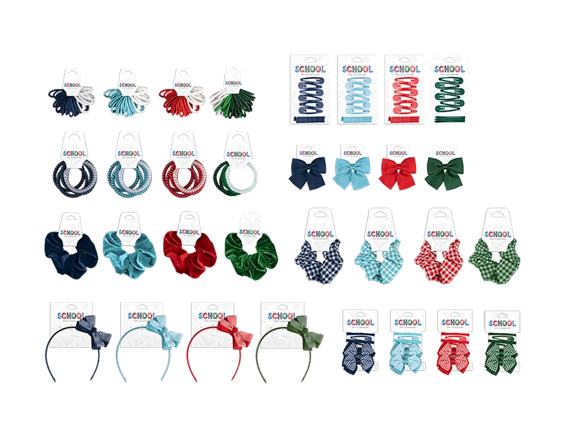Kids School Colour Hair Accessories