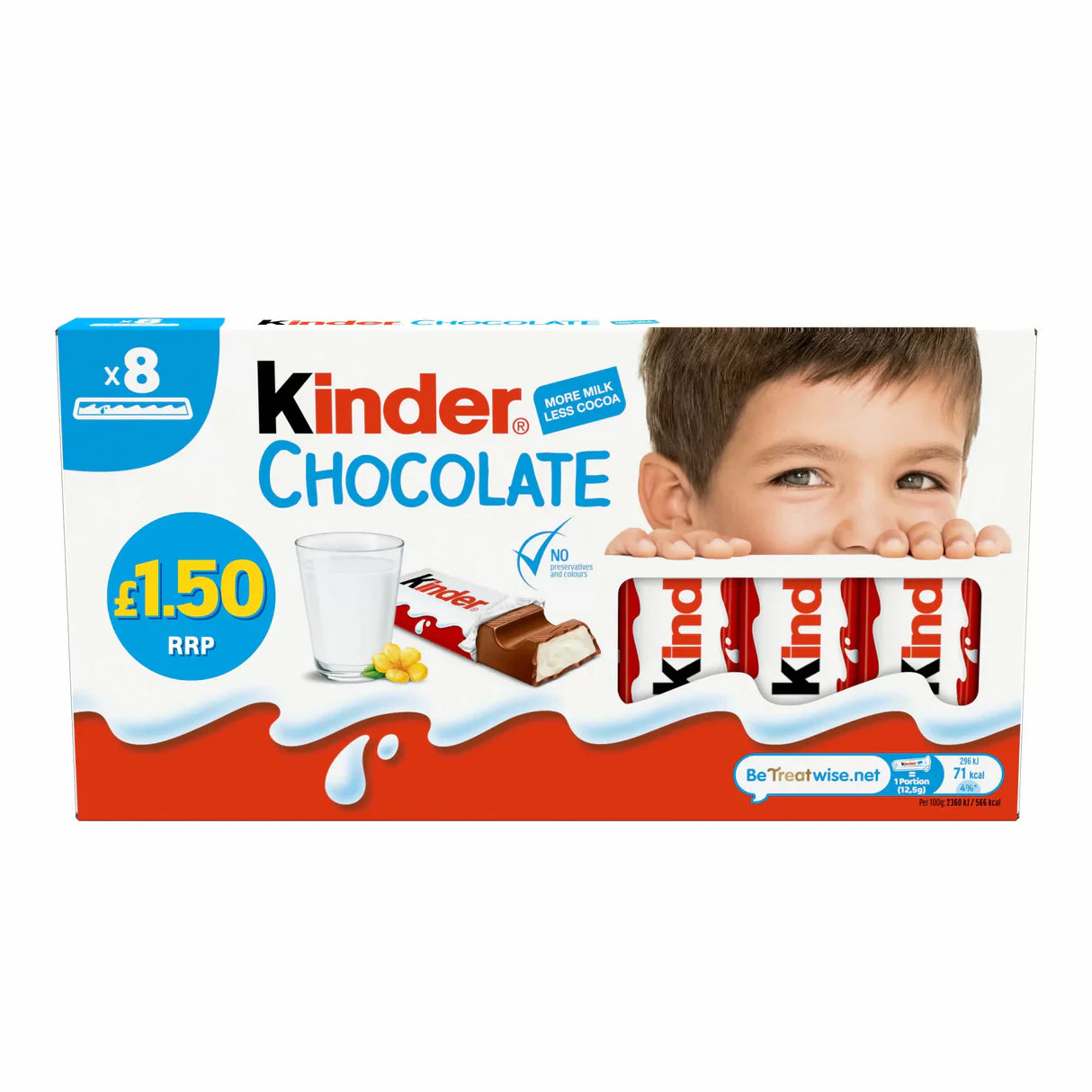Kinder Chocolate Mini Bars 8pk