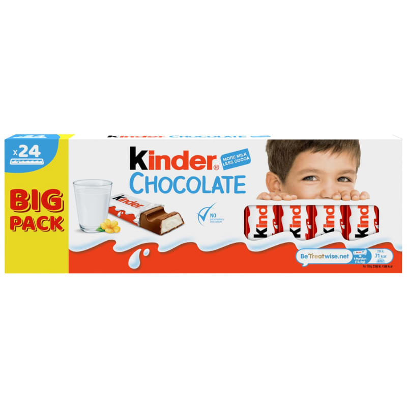 Kinder Chocolate Small Bar 24pk
