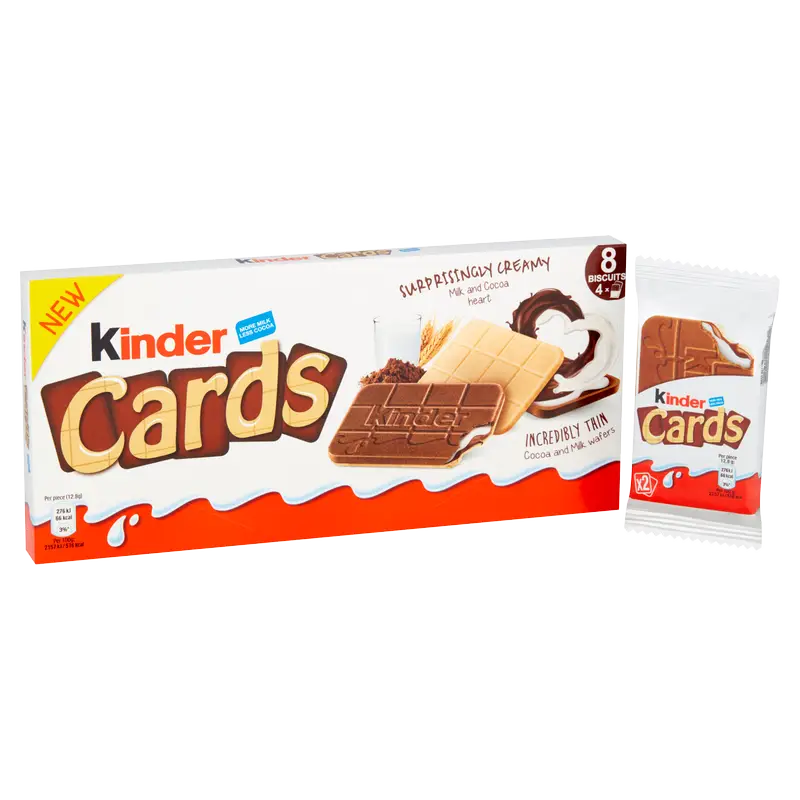 Kinder Cards 4pk 102.4g