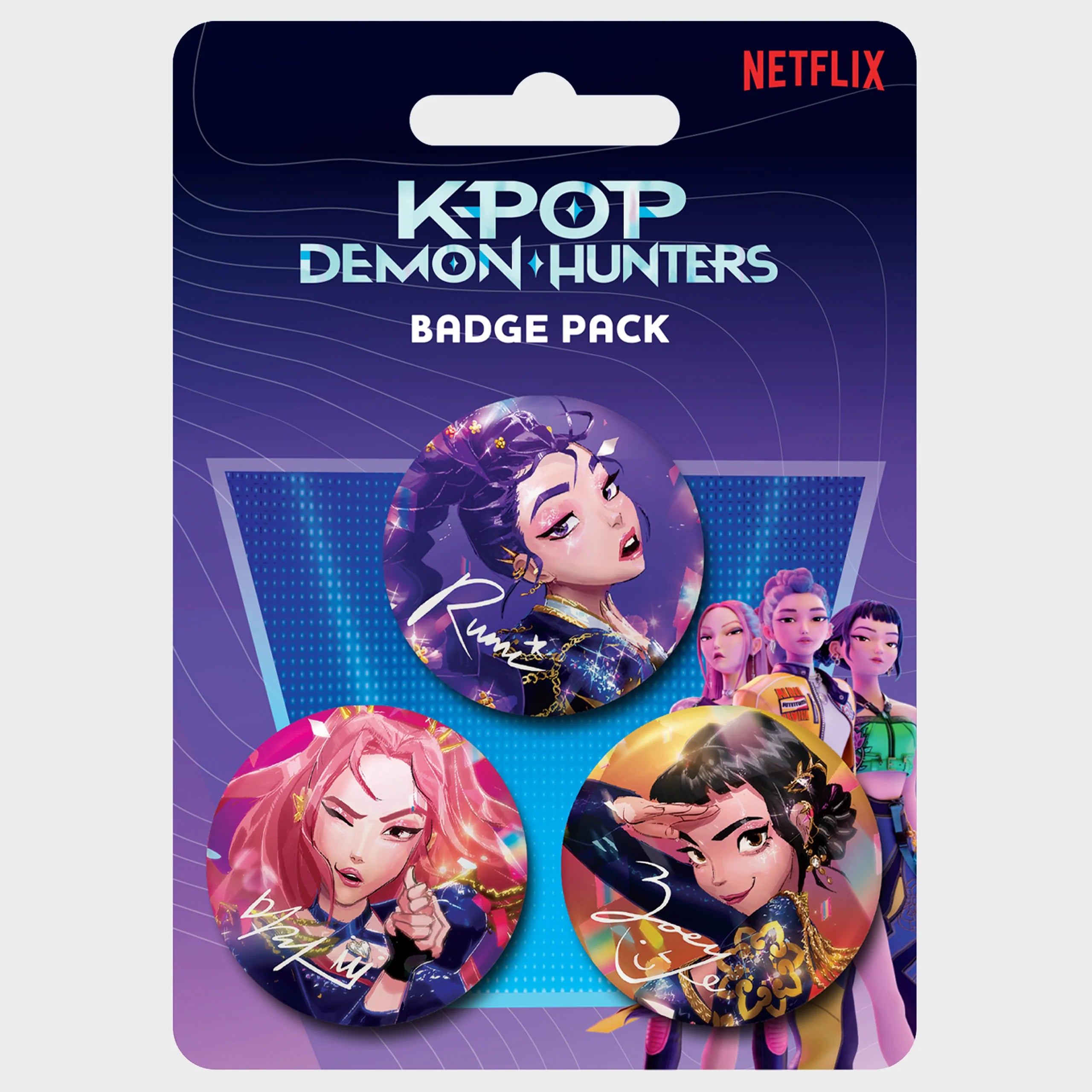 K-Pop Demon Hunters Badge Pack 3pcs