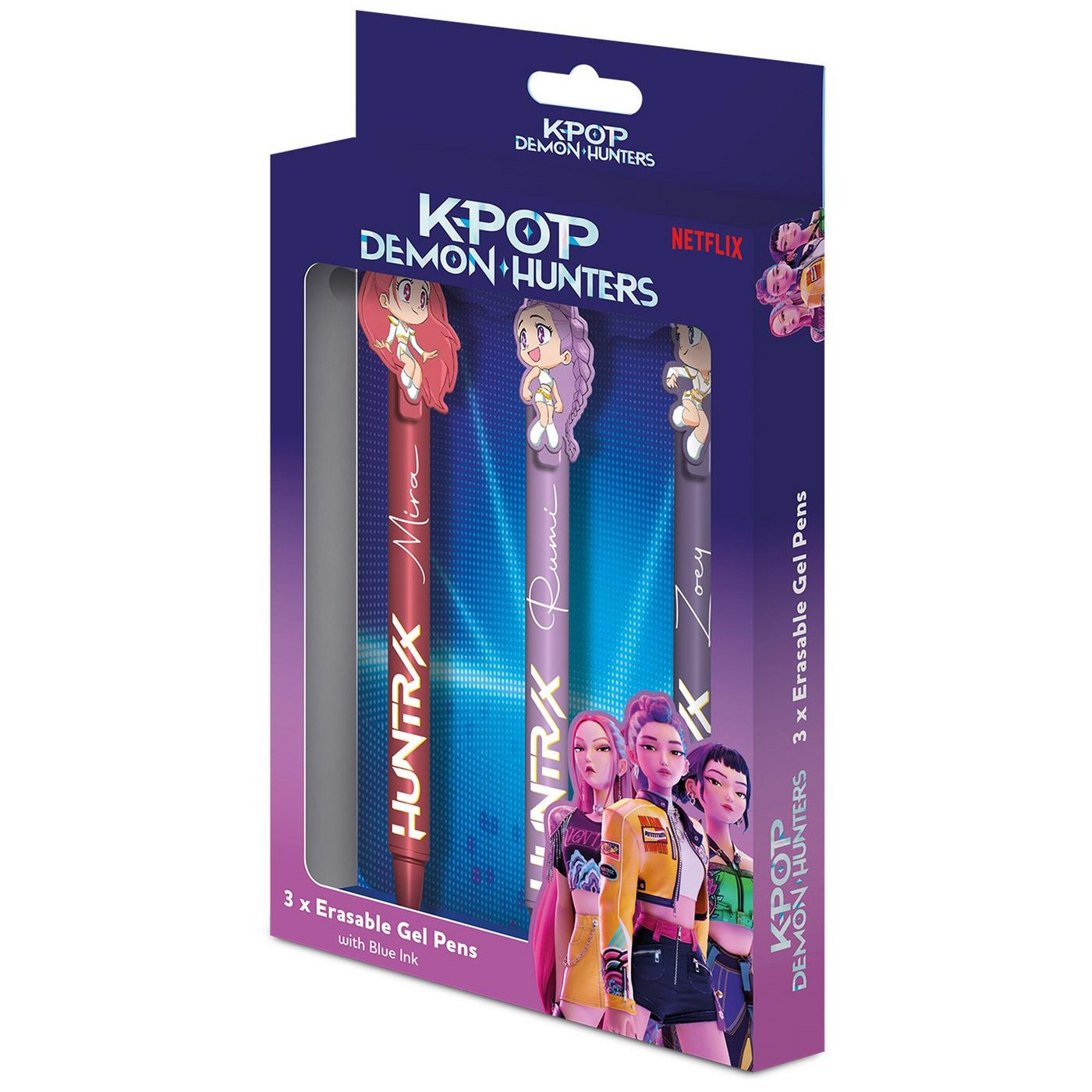 K-Pop Demon Hunters Erasable Gel Pen 3pk