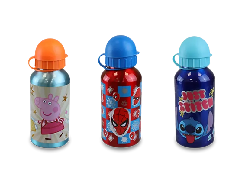 Licensed Aluminium Bottle Assorted 400ml