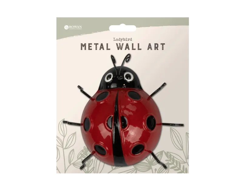 Metal Wall Decoration - Ladybird & Bee Assorted