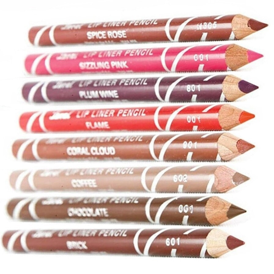 Laval Lip Liner Pencils 8 Assorted