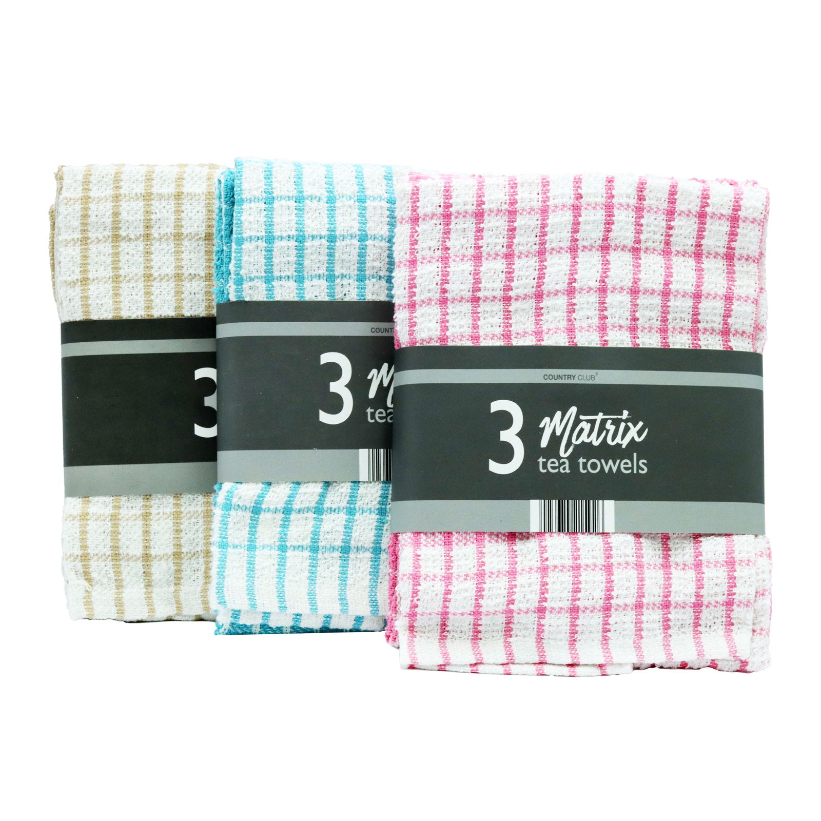 Matrix Tea Towels 3pk